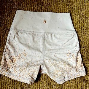 Buffbunny rose gold-flecked shorts. VERY cute!! I outgrew them.